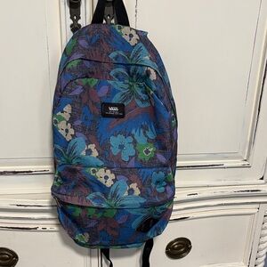 Vans Men's Blue Floral Backpack